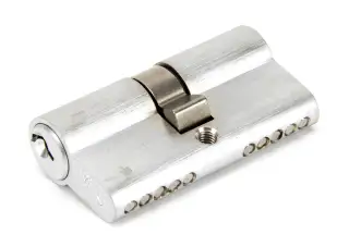 91851 From The Anvil Satin Chrome 30&sol;30 Euro Profile Double Cylinder