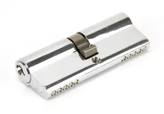 91859 From The Anvil Polished Chrome 40&sol;40 Euro Profile Double Cylinder