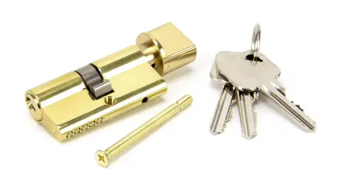 Click Here To Enlarge This Photo Of 91867 From The Anvil Brass 30&sol;30 Euro Profile Cylinder & Turn