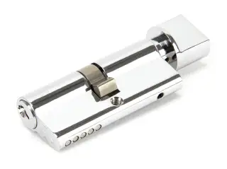 91870 From The Anvil Polished Chrome 35&sol;35 Euro Profile Cylinder & Turn