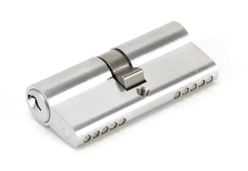 Click Here To Enlarge This Photo Of 90213 From The Anvil Satin Chrome 35&sol;35 Euro Profile Double Cylinder
