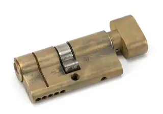 45843 From The Anvil Aged Brass 30&sol;30 5pin Euro Profile Cylinder & Turn