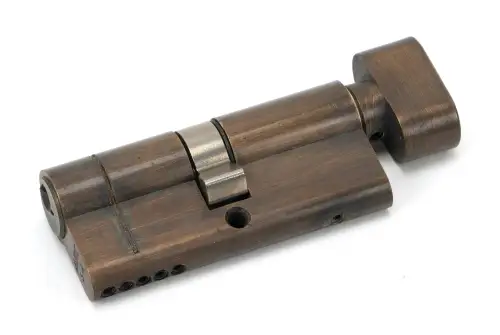 Click Here To Enlarge This Photo Of 45847 From The Anvil Aged Brass 35&sol;35 5pin Euro Profile Cylinder & Turn
