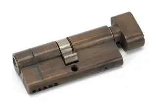 45847 From The Anvil Aged Brass 35&sol;35 5pin Euro Profile Cylinder & Turn