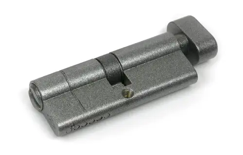 Click Here To Enlarge This Photo Of 45850 From The Anvil Pewter 40&sol;40 5pin Euro Profile Cylinder & Turn