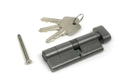 Click Here To Enlarge This Photo Of 45854 From The Anvil Pewter 35T&sol;45 5pin Euro Profile Cylinder & Turn