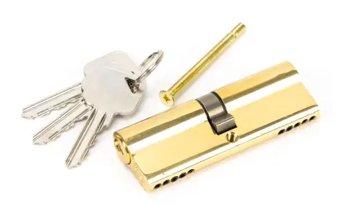 Click Here To Enlarge This Photo Of 46242 From The Anvil Brass 45&sol;45 5pin Euro Profile Double Cylinder