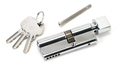 Click Here To Enlarge This Photo Of 46261 From The Anvil Polished Chrome 35T&sol;45 5pin Euro Profile Cylinder & Turn