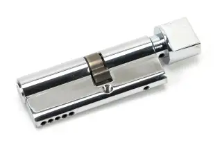 46261 From The Anvil Polished Chrome 35T&sol;45 5pin Euro Profile Cylinder & Turn