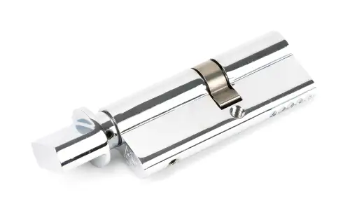 Click Here To Enlarge This Photo Of 46264 From The Anvil Polished Chrome 35&sol;45T 5pin Euro Profile Cylinder & Turn
