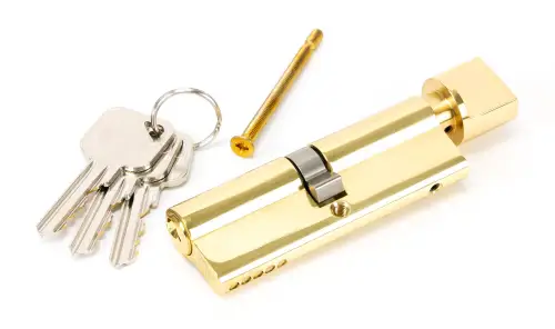 Click Here To Enlarge This Photo Of 46266 From The Anvil Brass 45&sol;45 5pin Euro Profile Cylinder & Turn