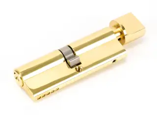 46266 From The Anvil Brass 45&sol;45 5pin Euro Profile Cylinder & Turn