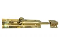FB76 - Zoo Hardware Fulton & Bray Architectural &lpar;Heavy Duty&rpar; Barrel Bolt 300mm x 50mm Polished Brass