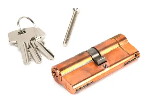 Click Here To Enlarge This Photo Of 45809 From The Anvil Polished Bronze 40&sol;40 5pin Euro Profile Double Cylinder