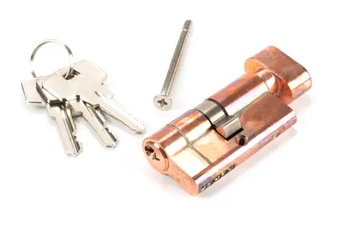 Click Here To Enlarge This Photo Of 45841 From The Anvil Polished Bronze 30&sol;30 5pin Euro Profile Cylinder & Turn