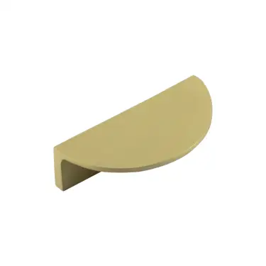 Click Here To Enlarge This Photo Of BUR610SB - Frelan Hardware Burlington 80mm Satin Brass Half Moon Cabinet Handle