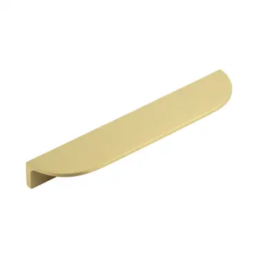 Click Here To Enlarge This Photo Of BUR611SB - Frelan Hardware Burlington 200mm Satin Brass Half Moon Cabinet Handle