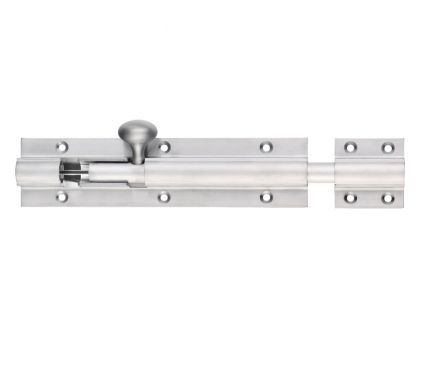 Click Here To Enlarge This Photo Of FB78SC - Zoo Hardware Fulton & Bray Architectural &lpar;Heavy Duty&rpar; Barrel Bolt 600mm x 50mm Satin Chrome