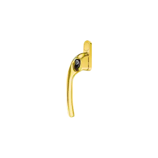 AR722-7&sol;040 HOPPE Offset Left Hand Locking Espagnolette Handle - Polished Brass &lpar;50028716&rpar;