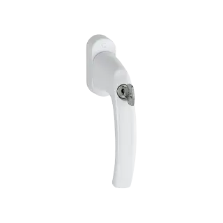 0530S&sol;U26 TBT1 HOPPE Atlanta Lockable Tilt & Turn Window Handle with TBT1 Operation - White &lpar;2311726&rpar;