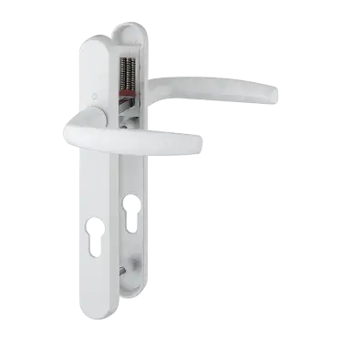 Click Here To Enlarge This Photo Of 1530&sol;3831N HOPPE Atlanta 92mm UPVC Lever Door Handles on Narrow Backplate &lpar;122mm c&sol;c&rpar; - White &lpar;3628274&rpar;
