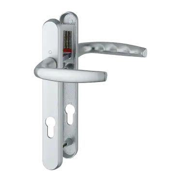 Click Here To Enlarge This Photo Of 1530&sol;3831N HOPPE Atlanta 92mm UPVC Lever Door Handles on Narrow Backplate &lpar;122mm c&sol;c&rpar; - Silver &lpar;3628215&rpar;