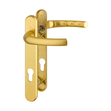 Click Here To Enlarge This Photo Of 1710RH&sol;3370N&sol;3360N HOPPE Tokyo 92mm UPVC Lever Door Handles on Narrow Backplate &lpar;122mm c&sol;c&rpar; - Gold &lpar;2758288&rpar;