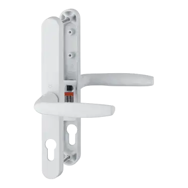 Click Here To Enlarge This Photo Of 1715&sol;3840N HOPPE Brugge 68mm UPVC Lever Door Handles on Narrow Backplate &lpar;215mm c&sol;c&rpar; - White &lpar;1926956&rpar;