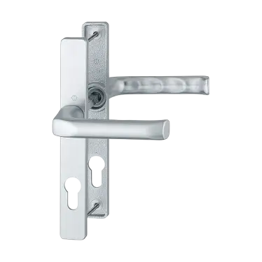 Click Here To Enlarge This Photo Of 113&sol;200LM HOPPE London 70mm UPVC Lever Door Handles on Narrow Backplate &lpar;180mm c&sol;c&rpar; - Silver &lpar;1729881&rpar;