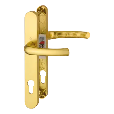 Click Here To Enlarge This Photo Of 1710RH&sol;3633N&sol;3623N HOPPE Tokyo 92mm UPVC Lever Door Handles on Narrow Backplate &lpar;215mm c&sol;c&rpar; - Gold &lpar;2768689&rpar;