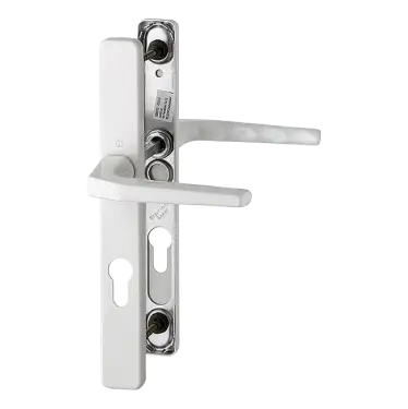 Click Here To Enlarge This Photo Of 117L&sol;2246 HOPPE Frankfurt 70mm UPVC Lever Door Handles on Narrow Backplate &lpar;200mm c&sol;c&rpar; - White &lpar;2398702&rpar;