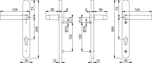 Click Here To Enlarge This Photo Of 1117&sol;3811N HOPPE Birmingham 92mm UPVC Lever Door Handles on Narrow Backplate &lpar;122mm c&sol;c&rpar; - Matt Black &lpar;3627159&rpar;
