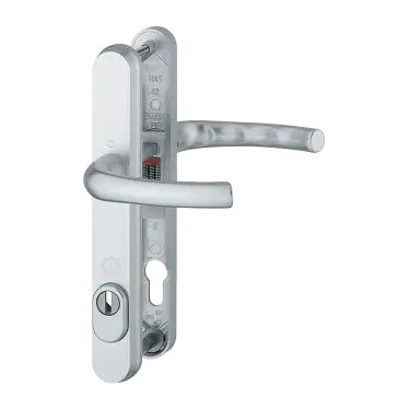 Click Here To Enlarge This Photo Of 1710RH&sol;3259N-ZA&sol;3633N HOPPE Tokyo 92mm UPVC TS007 High Security Lever Door Handles on Narrow Backplate &lpar;215mm c&sol;c&rpar; - Silver &lpar;3582288&rpar;