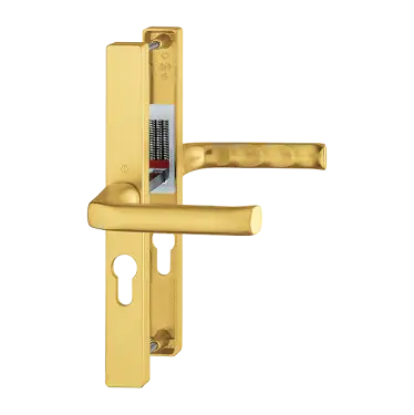 Click Here To Enlarge This Photo Of 113&sol;363M HOPPE London 47mm UPVC Lever Door Handles on Narrow Backplate &lpar;197mm c&sol;c&rpar; - Gold &lpar;3217264&rpar;