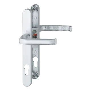 113&sol;3623N HOPPE London 92mm UPVC Lever Door Handles on Narrow Backplate &lpar;215mm c&sol;c&rpar; - Silver &lpar;1714881&rpar;