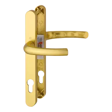 Click Here To Enlarge This Photo Of 1710RH&sol;3623N HOPPE Tokyo 92mm UPVC Lever Door Handles on Narrow Backplate &lpar;215mm c&sol;c&rpar; - Gold &lpar;1992072&rpar;