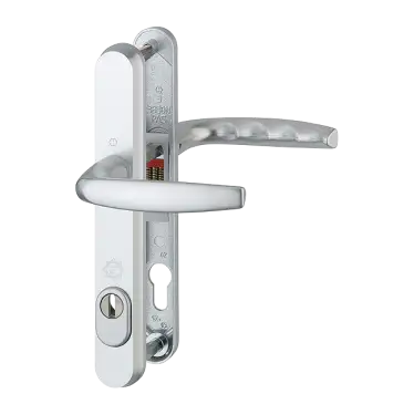 Click Here To Enlarge This Photo Of 1530&sol;3259N-ZA&sol;3830N HOPPE Atlanta 92mm UPVC TS007 High Security Lever Door Handles on Narrow Backplate &lpar;215mm c&sol;c&rpar; - Silver &lpar;3625524&rpar;