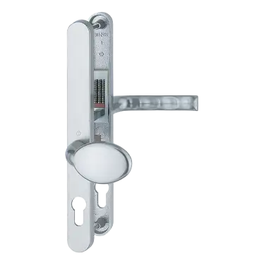 Click Here To Enlarge This Photo Of 76G&sol;3620N&sol;113 HOPPE London 92&sol;62mm UPVC Lever&sol;Pad Door Handles on Narrow Backplate &lpar;240mm c&sol;c&rpar; - Silver &lpar;831852&rpar;