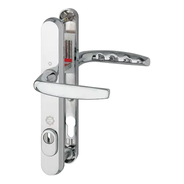 Click Here To Enlarge This Photo Of M1530M&sol;3259N-ZA&sol;3841N-1 HOPPE Atlanta 92mm UPVC TS007 High Security Lever Door Handles on Narrow Backplate &lpar;215mm c&sol;c&rpar; - Polished Chrome &lpar;11691736&rpar;