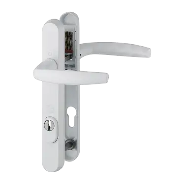 Click Here To Enlarge This Photo Of 1530&sol;3260N-ZA&sol;3831N HOPPE Atlanta 92mm UPVC TS007 High Security Lever Door Handles on Narrow Backplate &lpar;122mm c&sol;c&rpar; - White &lpar;3625786&rpar;