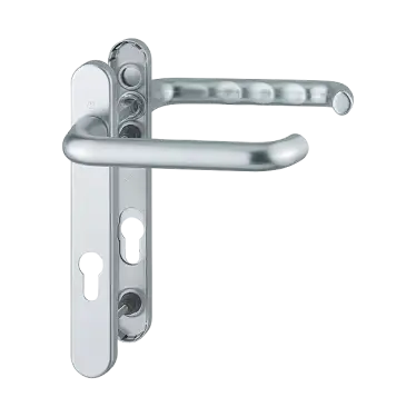 Click Here To Enlarge This Photo Of 137&sol;3337 HOPPE Paris 92mm UPVC Extra Long Lever Door Handles on Narrow Backplate &lpar;122mm c&sol;c&rpar; - Silver &lpar;1960100&rpar;