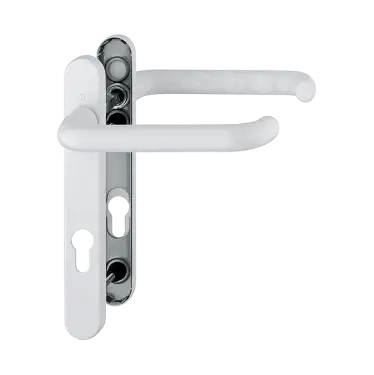 Click Here To Enlarge This Photo Of 137&sol;3337 HOPPE Paris 92mm UPVC Extra Long Lever Door Handles on Narrow Backplate &lpar;122mm c&sol;c&rpar; - White &lpar;1960142&rpar;