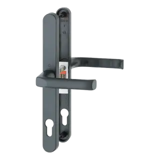 113&sol;3620N HOPPE London 92mm UPVC Lever Door Handles on Narrow Backplate &lpar;240mm c&sol;c&rpar; - Matt Black &lpar;832064&rpar;
