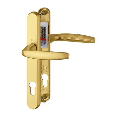 Click Here To Enlarge This Photo Of 1530&sol;3830N HOPPE Atlanta 92mm UPVC Lever Door Handles on Narrow Backplate &lpar;215mm c&sol;c&rpar; - Gold &lpar;3627984&rpar;