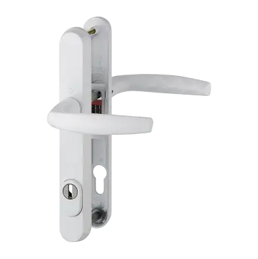 Click Here To Enlarge This Photo Of 1530&sol;3259N-ZA&sol;3830N HOPPE Atlanta 92mm UPVC TS007 High Security Lever Door Handles on Narrow Backplate &lpar;215mm c&sol;c&rpar; - White &lpar;3625604&rpar;