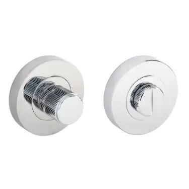 Click Here To Enlarge This Photo Of Eclipse 63290 Polished Chrome Linear Thumbturn & Release on Round Rose &lpar;Insignia Range&rpar;