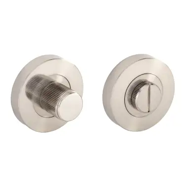 Click Here To Enlarge This Photo Of Eclipse 63292 Satin Nickel Linear Thumbturn & Release on Round Rose &lpar;Insignia Range&rpar;