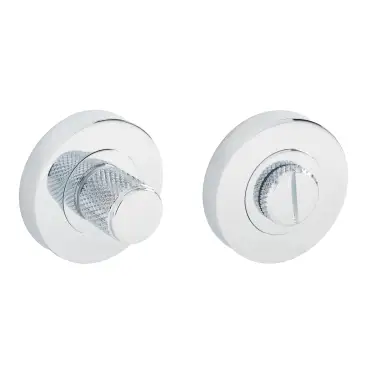 Click Here To Enlarge This Photo Of Eclipse 63280 Polished Chrome Knurled Thumbturn & Release on Round Rose &lpar;Insignia Range&rpar;