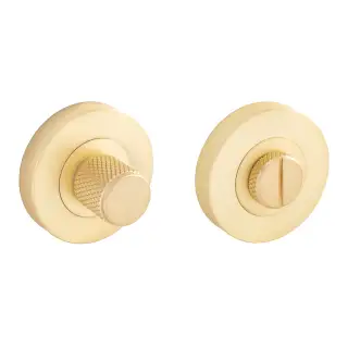Eclipse 63283 Satin Brass Knurled Thumbturn & Release on Round Rose &lpar;Insignia Range&rpar;