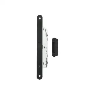 AGB2XTE50MB-ALU - AGB Polaris 2XT Magnetic Latch&sol;Euro Profile Sashlock &lpar;50mm backset&rpar; with strike plates for ALU doors - Matt Black